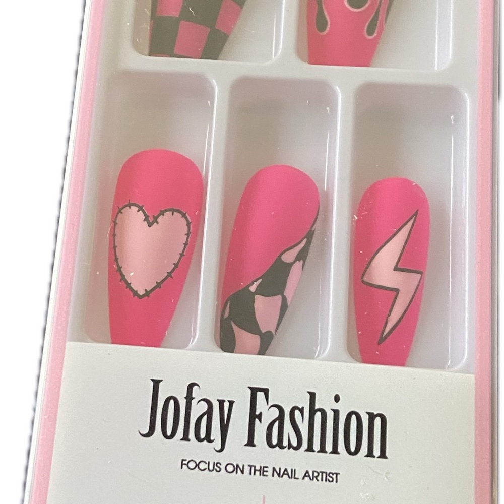 Jofay Fashion Pink Nail Art Set